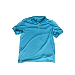 Tommy Bahama Polo Shirt Mens Size M Blue Emfielder Golf Island School Tech Work